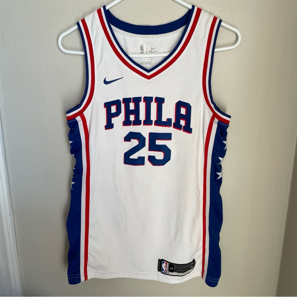 Nike NBA White Philadelphia 76ers Ben Simmons #25 Basketball Jersey